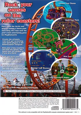 Theme Park 2001 (Japan) box cover back